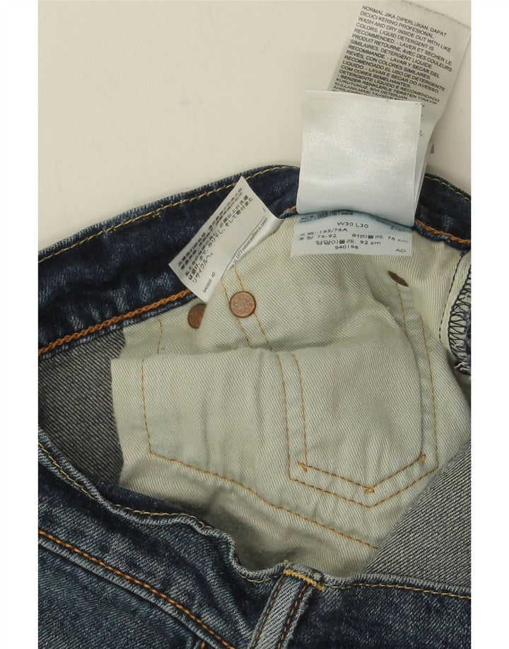 Levi's Mens 510 Skinny Jeans W30 L30 Blue Cotton