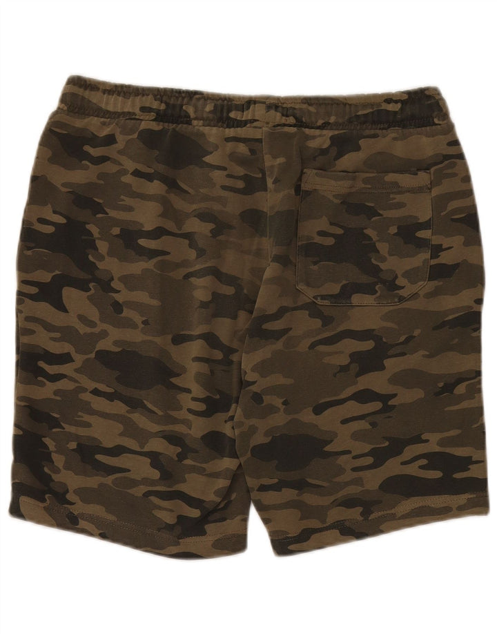 French Connection Mens Sport Shorts Large  Khaki Camouflage Cotton