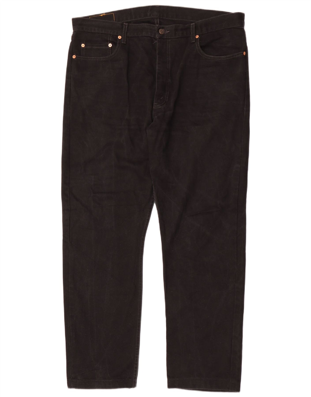 Levi's Mens 615 Straight Jeans W40 L31 Black Cotton