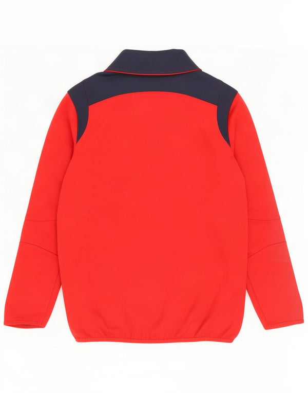 Canterbury Mens Graphic Zip Neck Sweatshirt Jumper Small Red