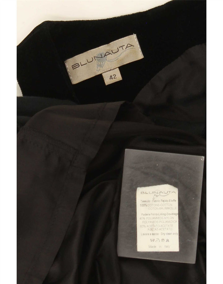Blunauta Womens Sleeveless Sheath Dress IT 42 Medium Black Colourblock