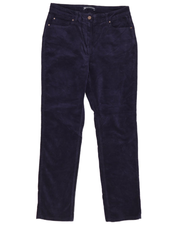 Crew Clothing Womens Slim Casual Trousers UK 12 Medium W30 L30 Navy Blue