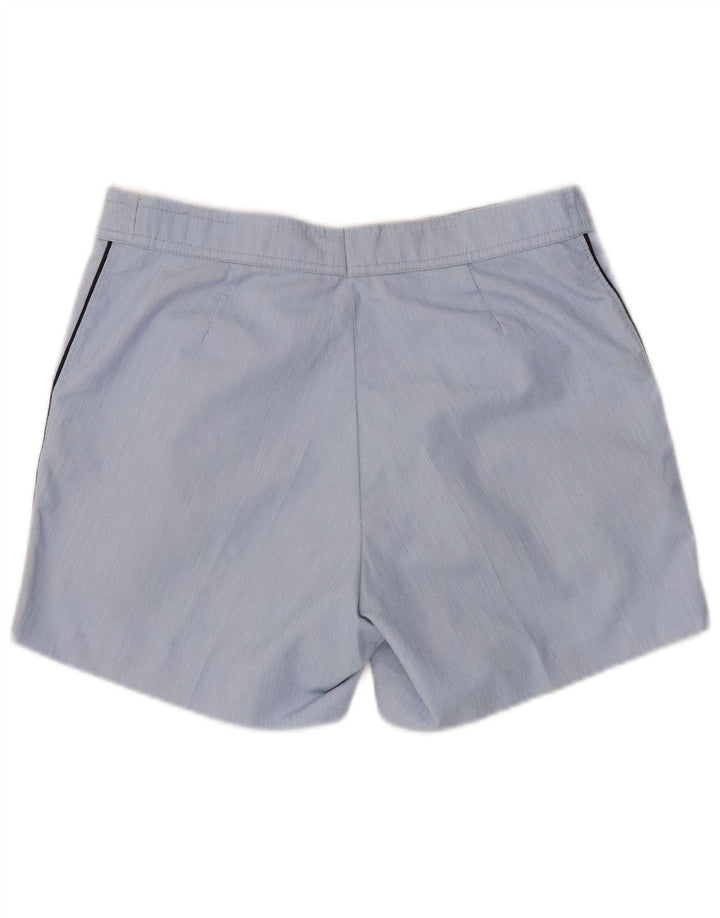 Sergio Tacchini Womens Chino Shorts W28 Medium Blue Pinstripe