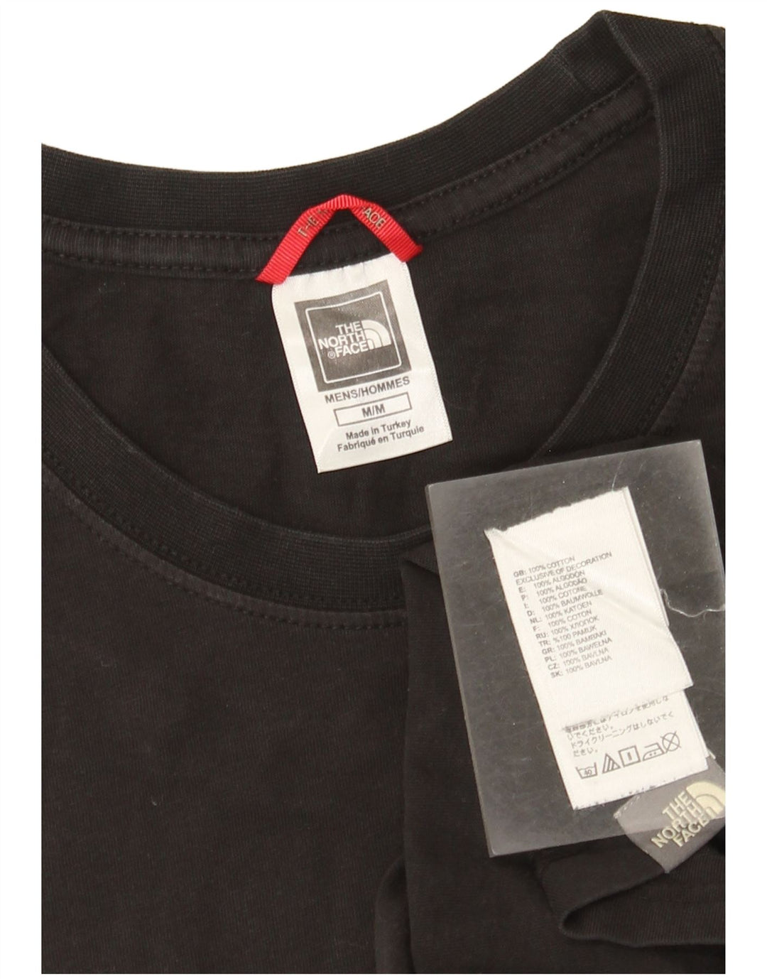 The North Face Mens Graphic T-Shirt Top Medium Black Cotton