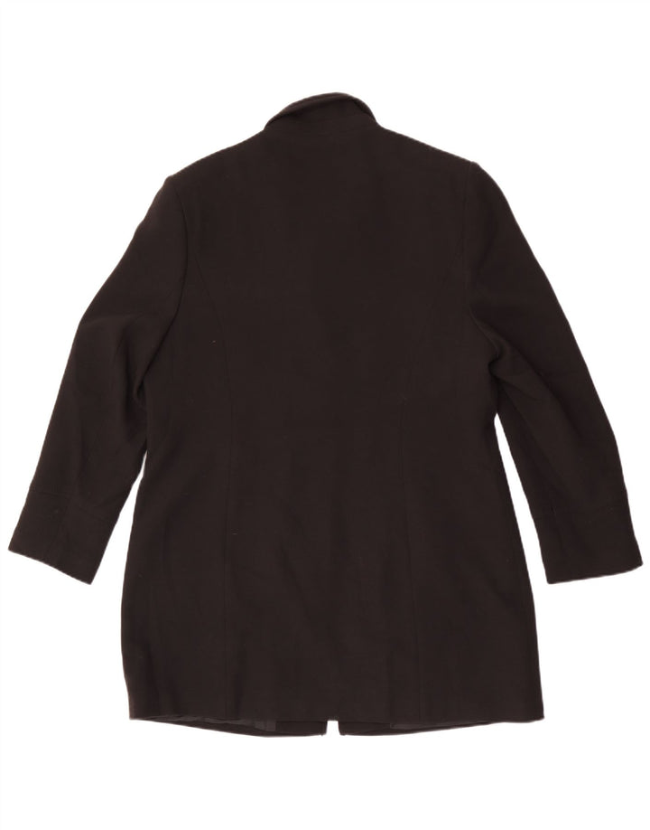 Marks & Spencer Womens St. Michael Overcoat UK 18 XL Black Polyester