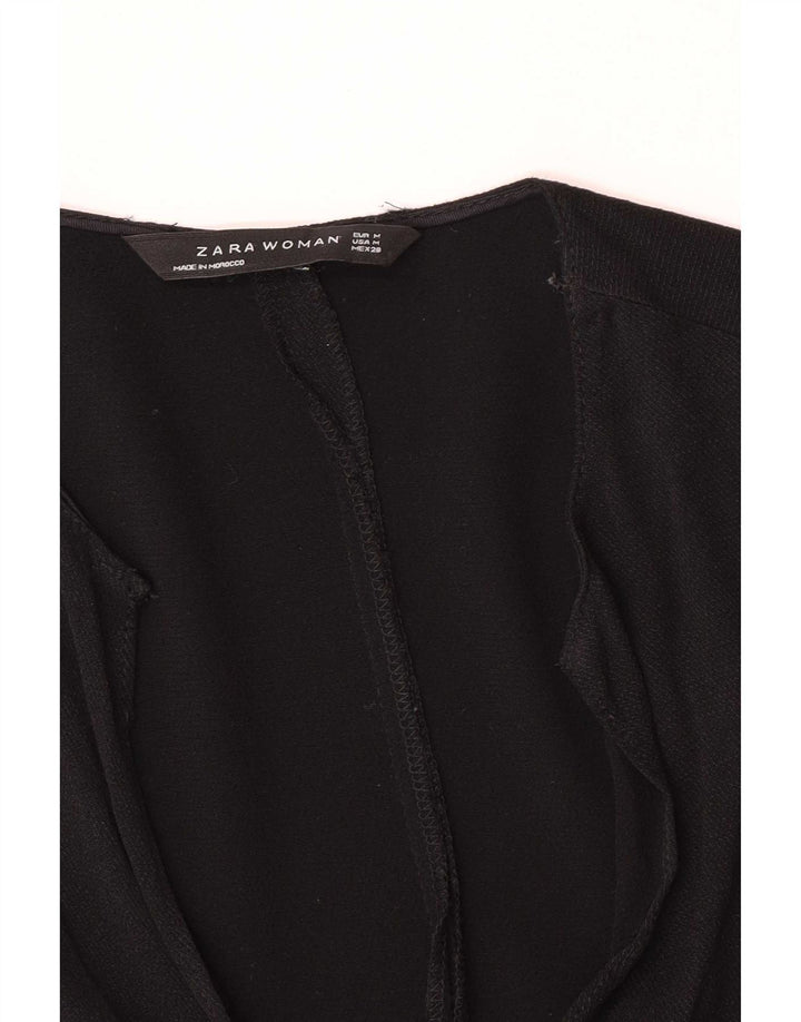 Zara Womens Bolero Top UK 12 Medium Black