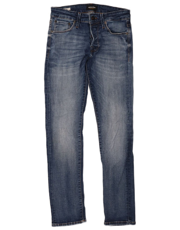 Jack & Jones Mens GLENN Slim Jeans W28 L30 Blue Cotton