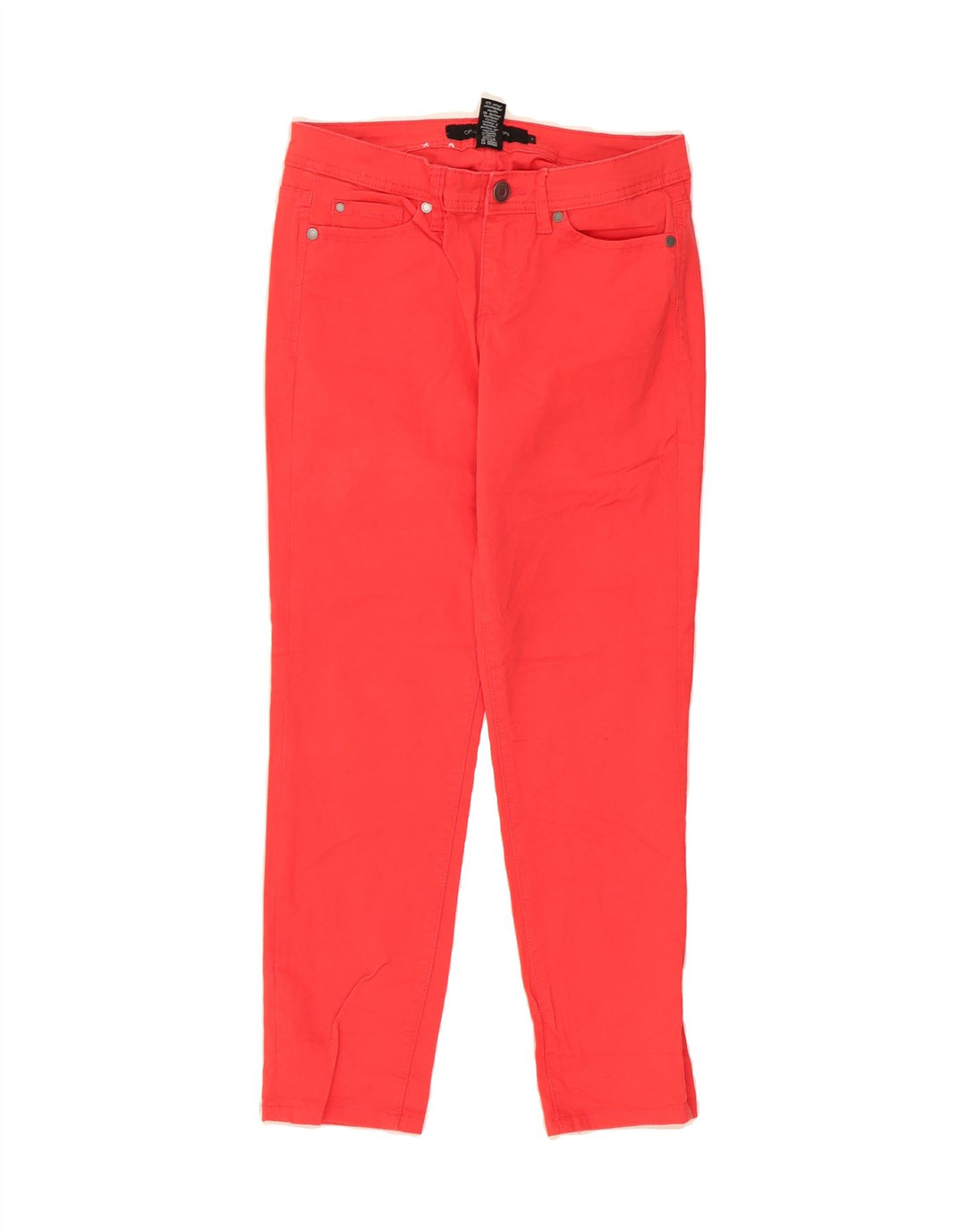 CALVIN KLEIN Womens Slim Jeans US 4 Small W28 L26 Red Cotton Vintage Calvin Klein and Second-Hand Calvin Klein from Messina Hembry 