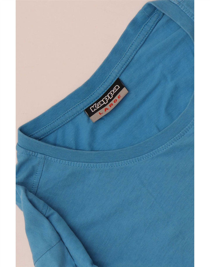Kappa Mens Graphic T-Shirt Top Large Blue