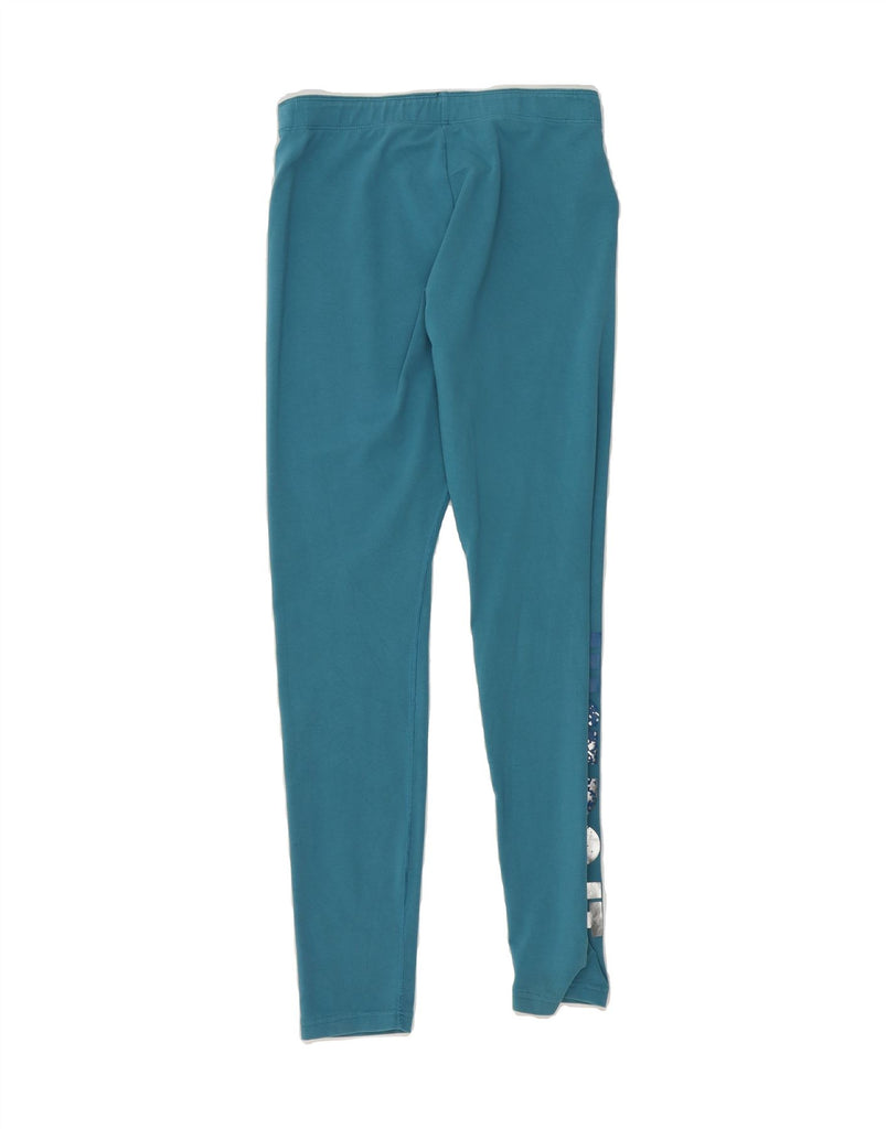 NIKE Womens Graphic Leggings UK 12 Medium Blue Cotton Vintage Nike and Second-Hand Nike from Messina Hembry 