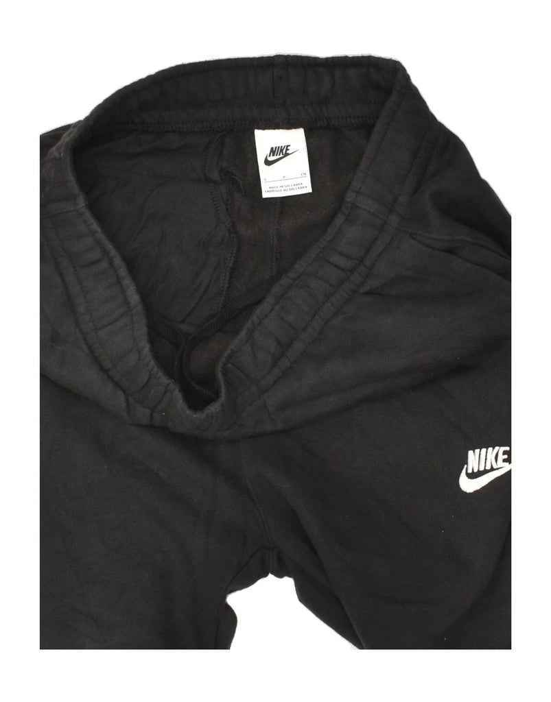 NIKE Mens Tracksuit Trousers Small Black Cotton | Vintage Nike | Thrift | Second-Hand Nike | Used Clothing | Messina Hembry 