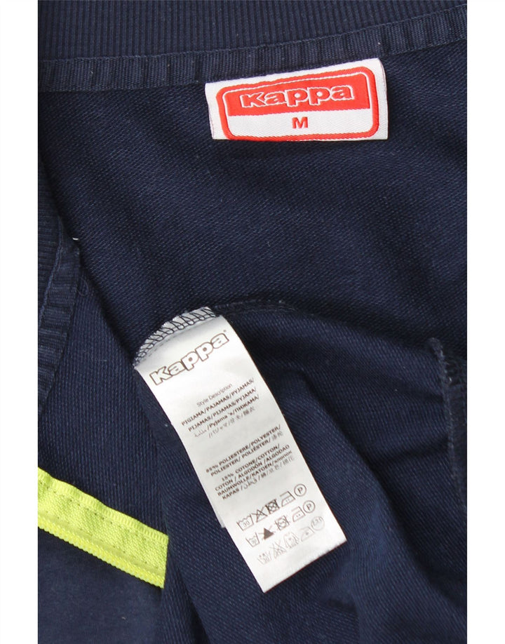 Kappa Mens Tracksuit Top Jacket Medium Navy Blue Colourblock Polyester