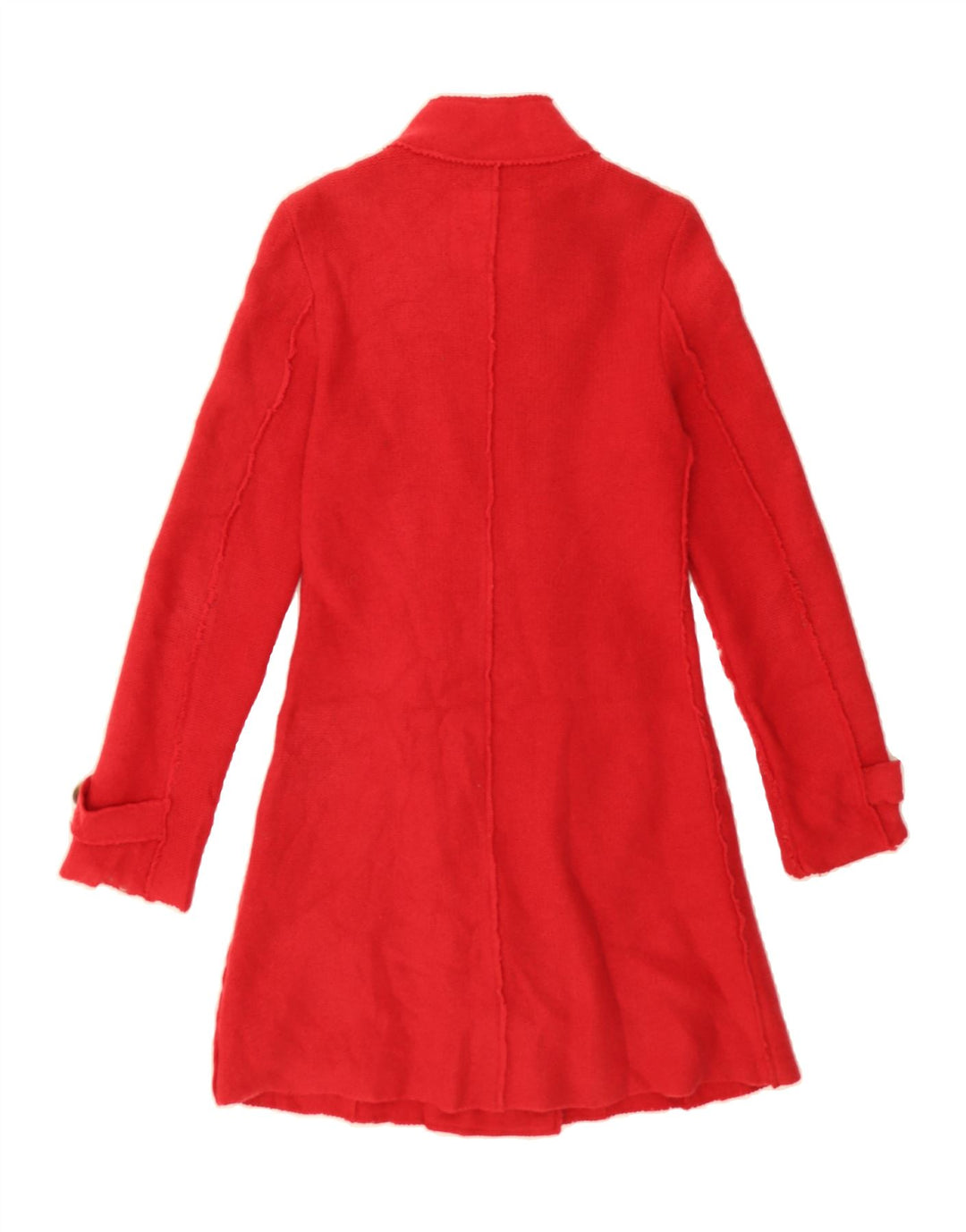 PLAYLIFE Womens Knit Double Breasted Coat UK 10 Small Red Wool Vintage Playlife and Second-Hand Playlife from Messina Hembry 