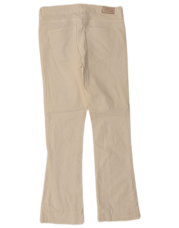Zara Womens Mid Rise Slim Fit Bootcut Jeans EU 38 Small W28 L28 Off White
