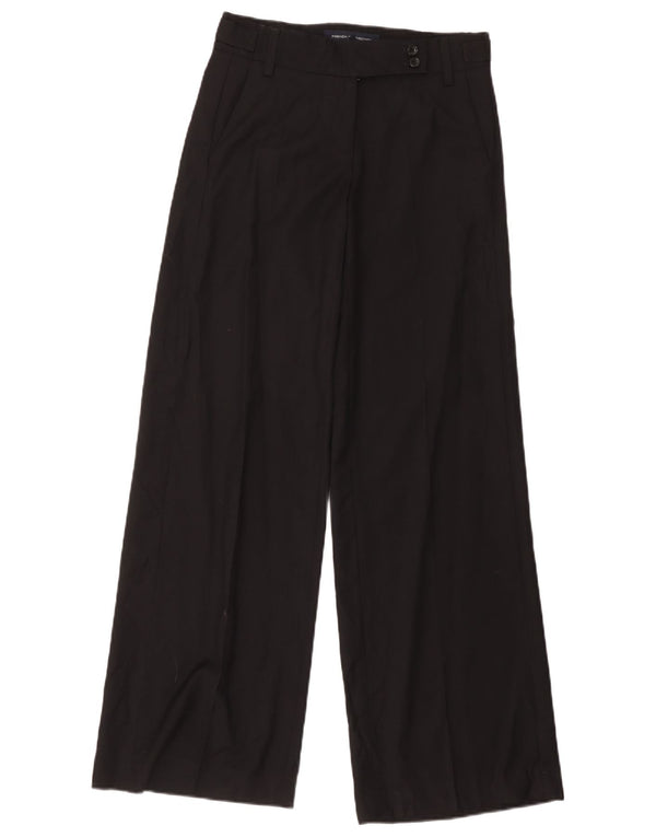 French Connection Womens Wide Leg Suit Trousers UK 8 Small W32 L34 Black