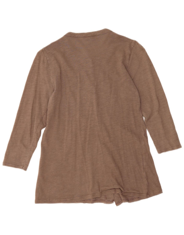 Topshop Womens 3/4 Sleeve Shirt Blouse UK 8 Small Grey