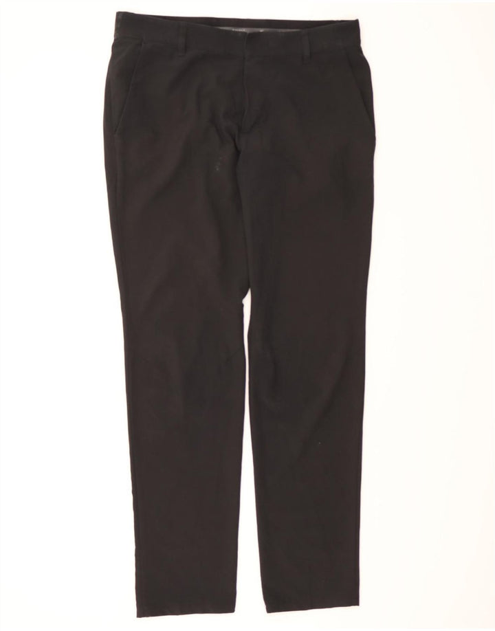 NIKE Mens Dri Fit Slim Fit Chino Trousers W32 L32 Black Polyester Vintage Nike and Second-Hand Nike from Messina Hembry 