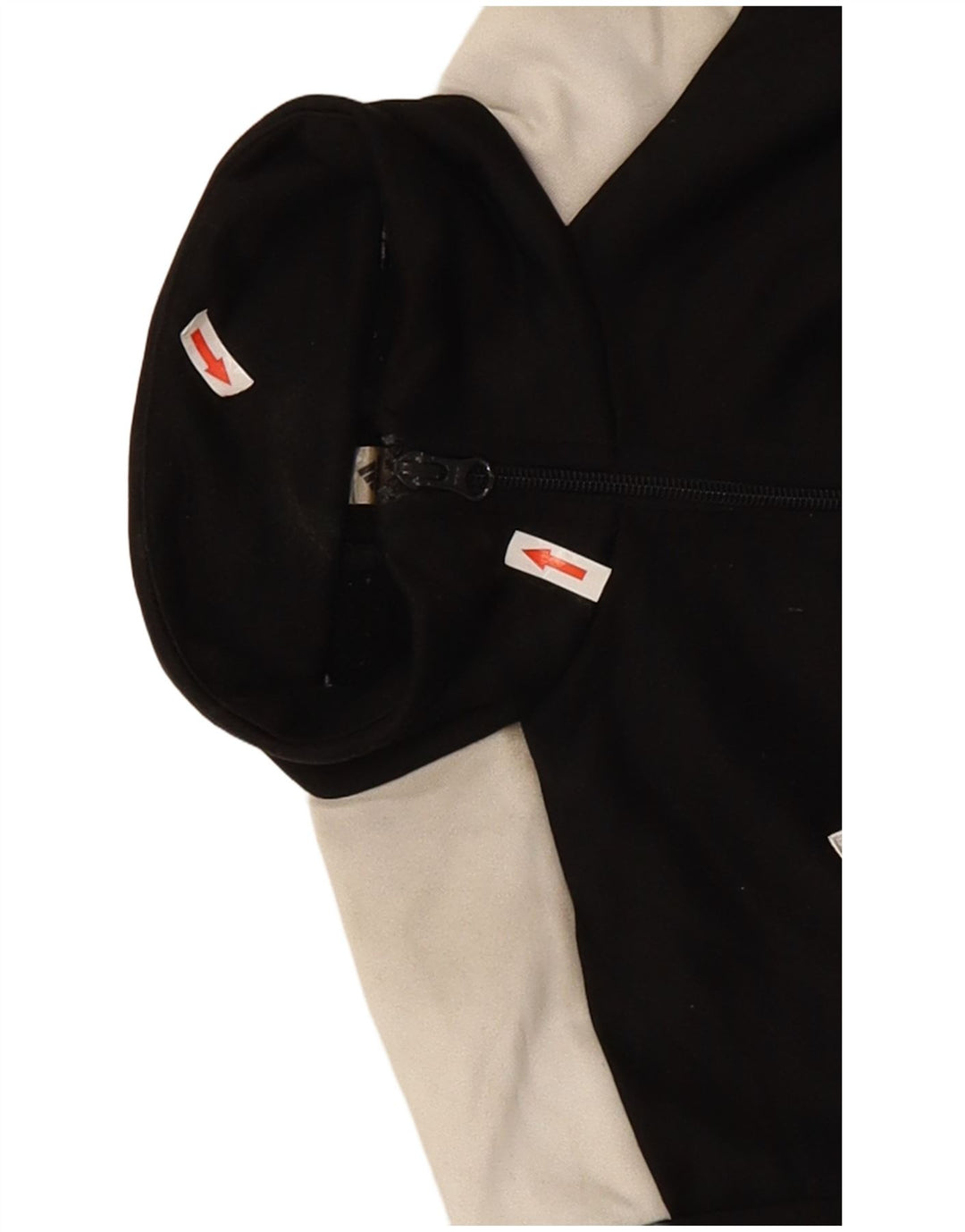 Adidas Mens Tracksuit Top Jacket Large Black Colourblock Polyester