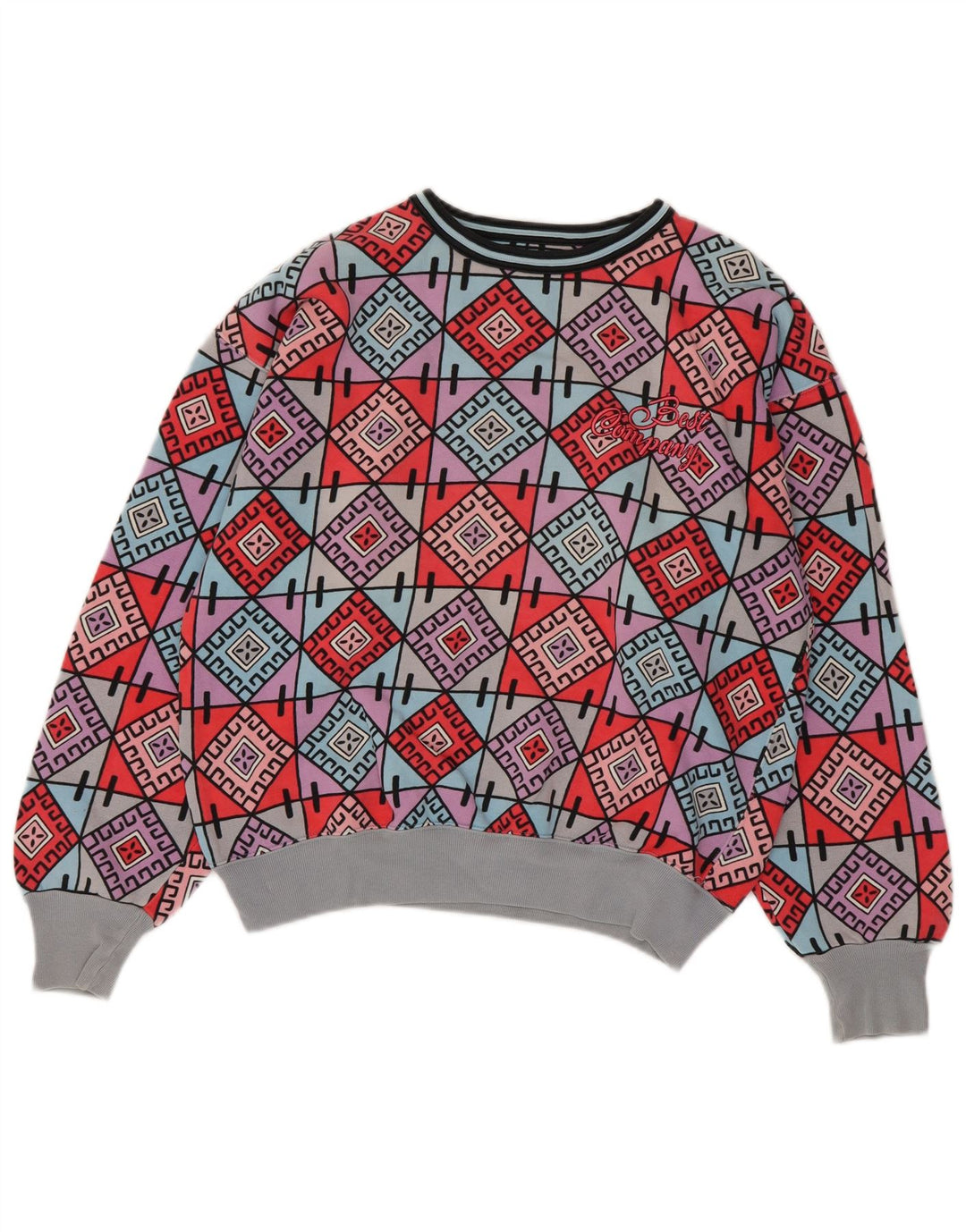 Best Company Womens Sweatshirt Jumper UK 14 Medium Multicoloured