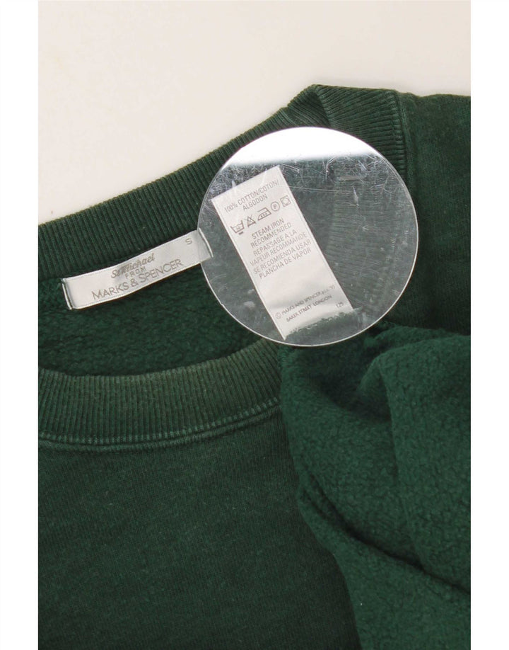 Marks & Spencer Mens St. Michael Sweatshirt Jumper Small Green Cotton