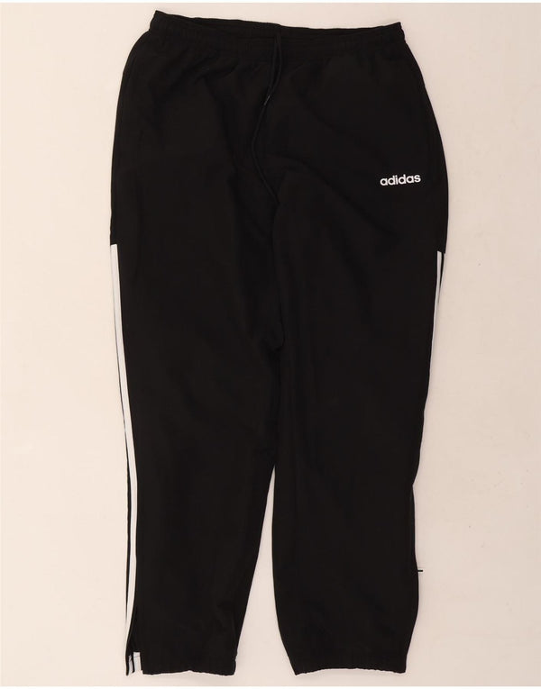 Adidas Mens Tracksuit Trousers Joggers Large Black Polyester
