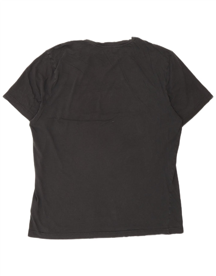 Reebok Mens Graphic T-Shirt Top XL Black Cotton