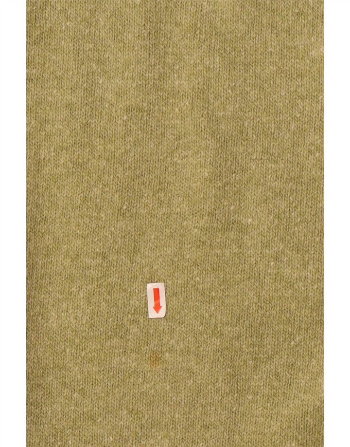 Vintage Womens Knit Midi Skirt Medium W28 Green Wool