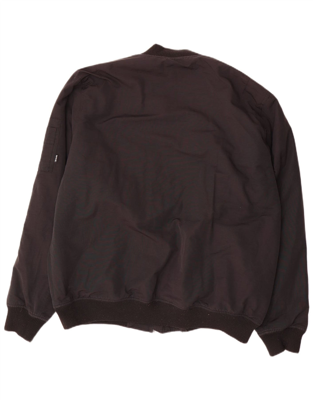 HURLEY Mens Bomber Jacket UK 44 2XL Black Nylon
