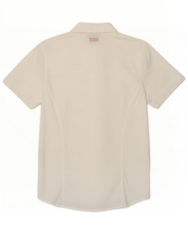 Levi's Mens Short Sleeve Shirt Medium White Cotton