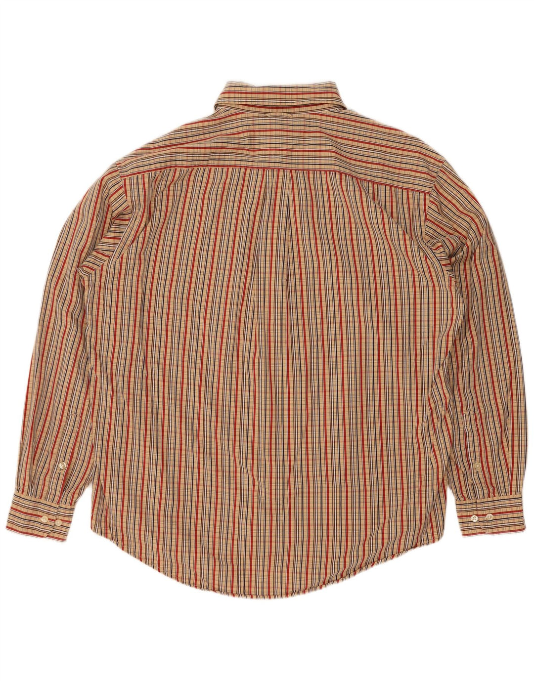 Tommy Hilfiger Mens Shirt XL Beige Check Cotton