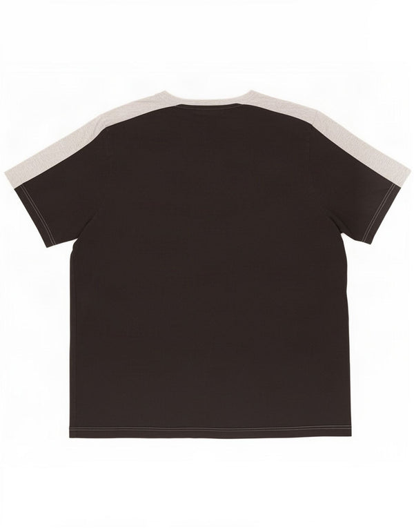 Puma Mens Graphic T-Shirt Top 2XL Black Colourblock Cotton