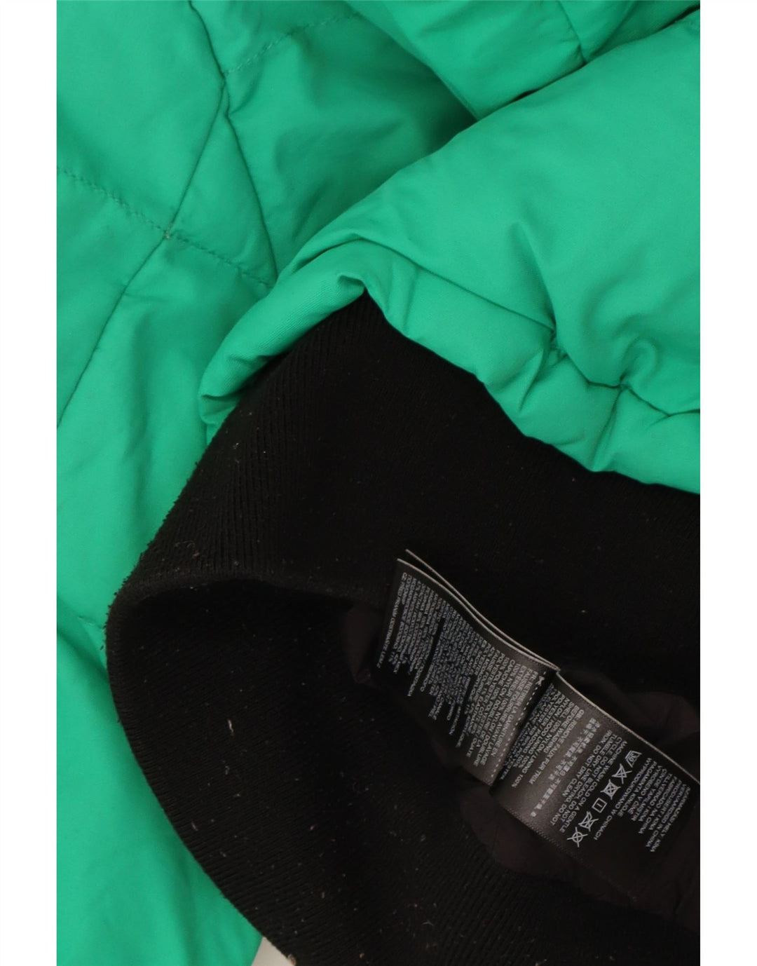 Superdry Womens Hooded Oversized Padded Jacket UK 8 Small Green Colourblock