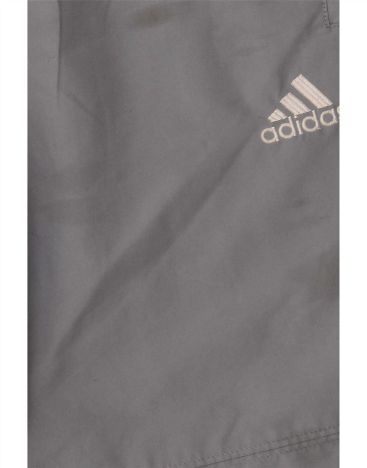 Adidas Mens Tracksuit Trousers Medium Grey Polyester