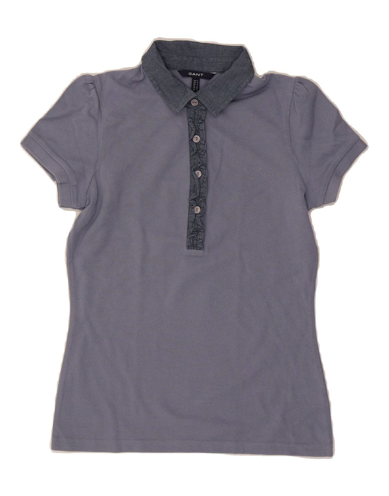 GANT Womens Polo Shirt UK 10 Small Blue Cotton Vintage Gant and Second-Hand Gant from Messina Hembry 