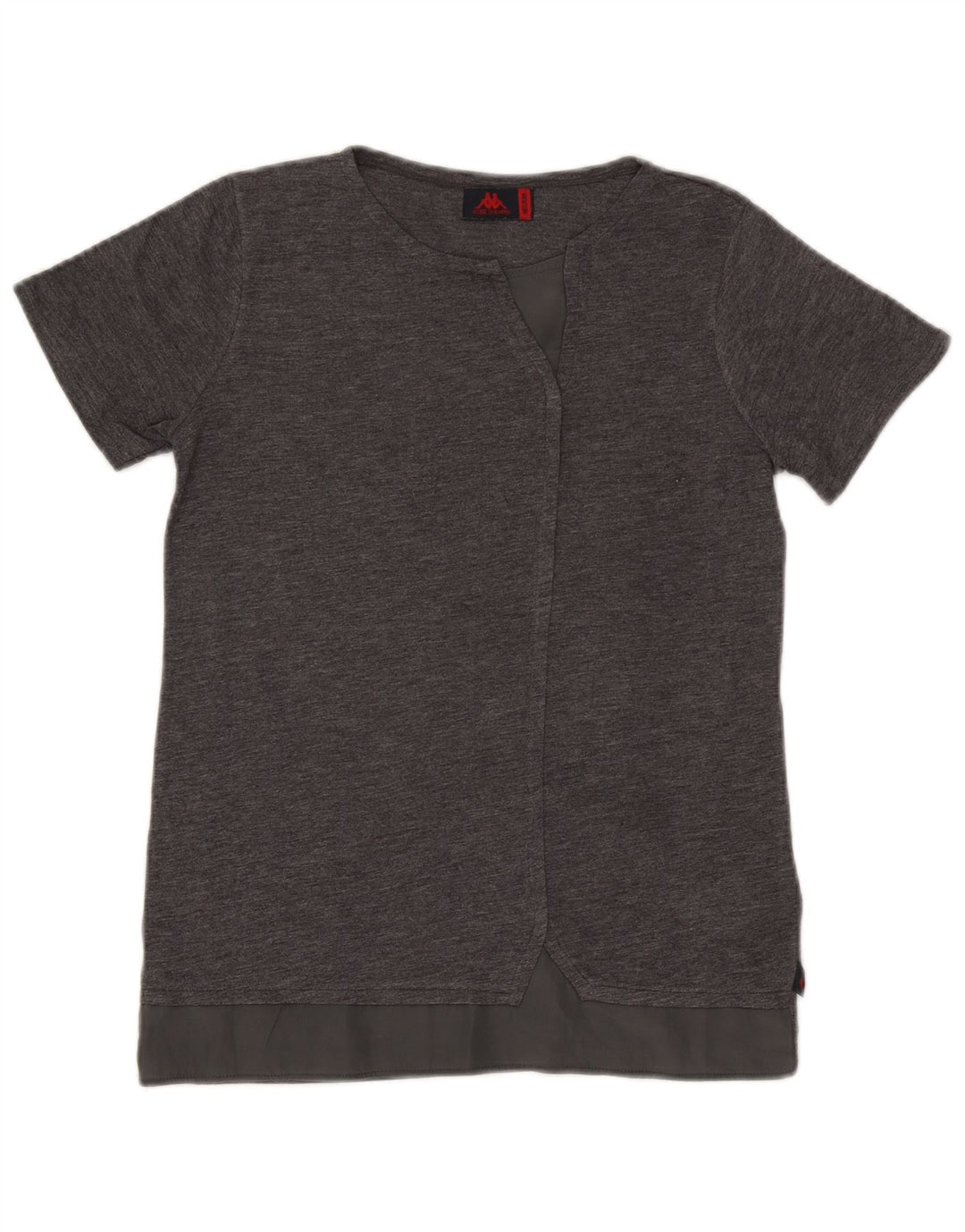 Kappa Womens T-Shirt Top UK 12 Medium Grey Polyester