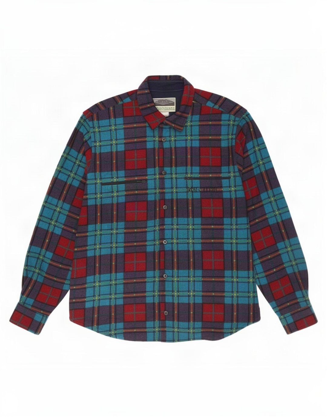Great Escapes Mens Flannel Shirt Small Multicoloured Check Polyester