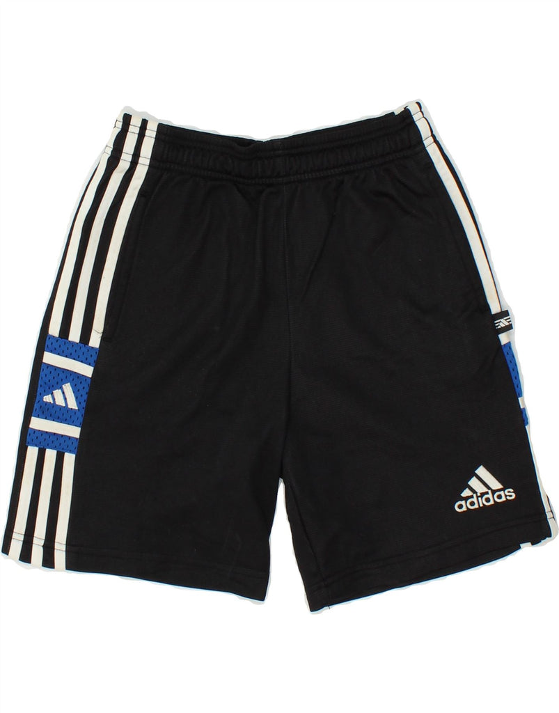 ADIDAS Boys Graphic Sport Shorts 11-12 Years Black Polyamide | Vintage Adidas | Thrift | Second-Hand Adidas | Used Clothing | Messina Hembry 