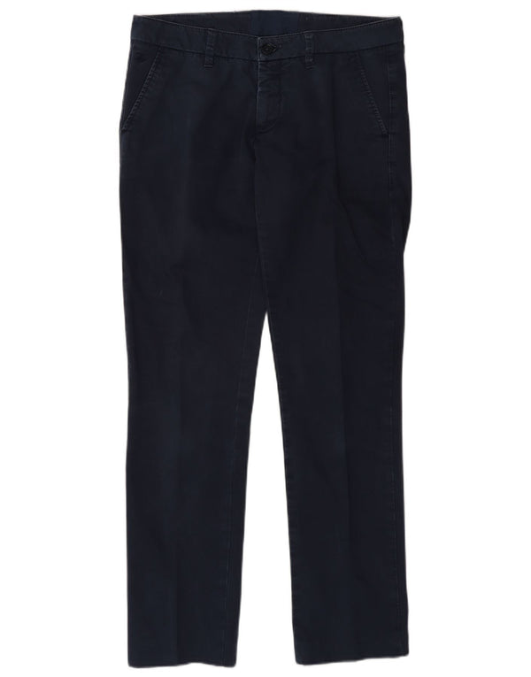 Fay Womens Slim Chino Trousers W28 L30 Navy Blue