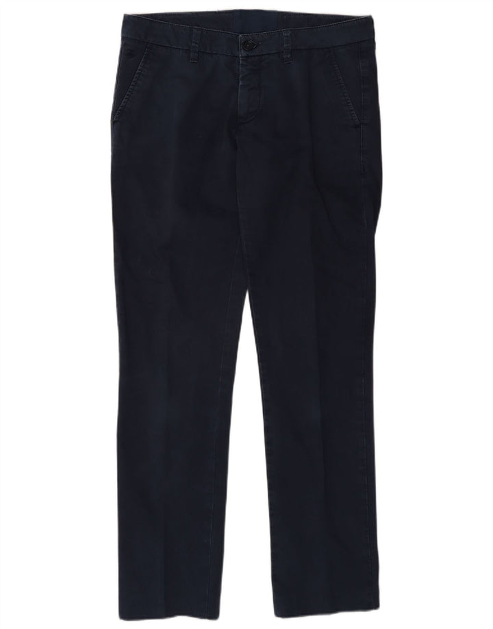 Fay Womens Slim Chino Trousers W28 L30 Navy Blue