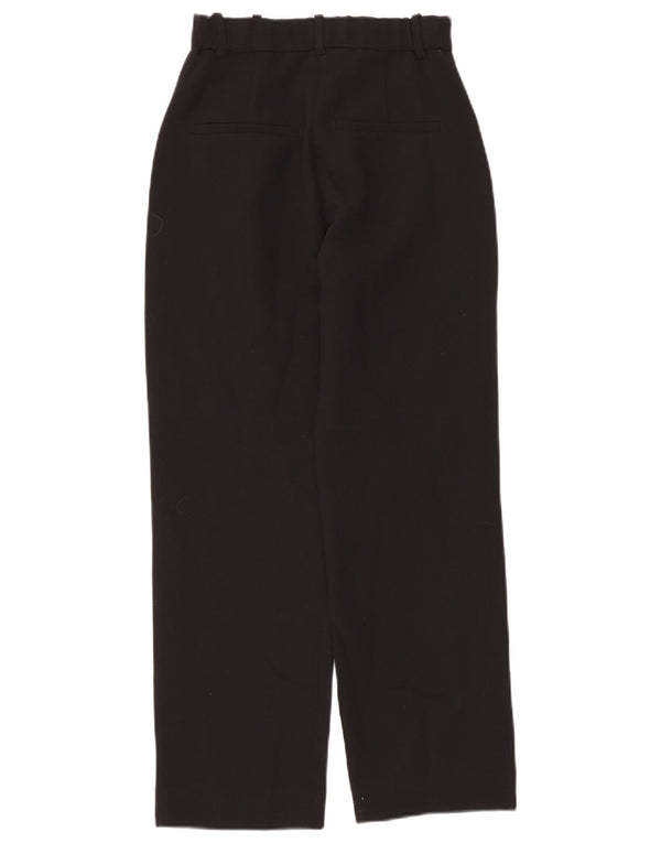 Abercrombie & Fitch Womens High Waist Casual Trousers US 00 2XS W24 L28 Bla