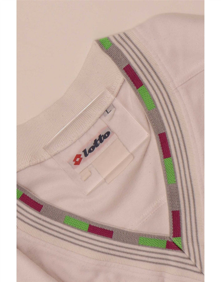 Lotto Mens Graphic Vest Top Large White