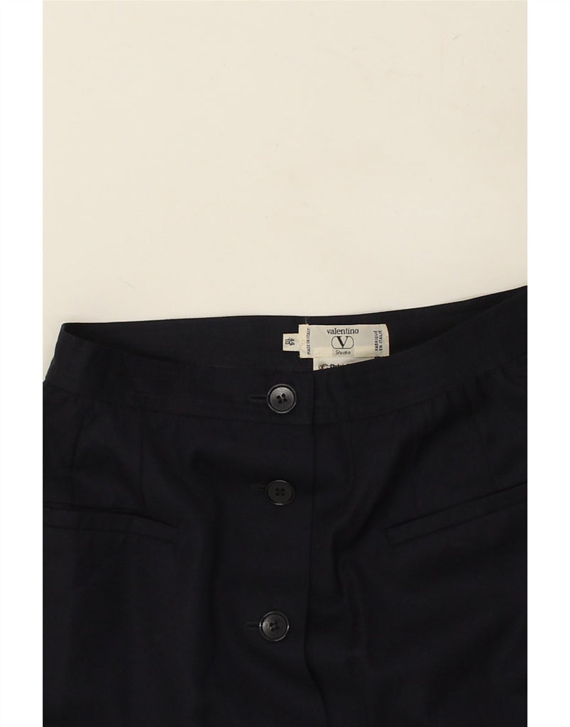 VALENTINO Womens High Waist Pencil Skirt IT 44 Medium W26  Navy Blue | Vintage Valentino | Thrift | Second-Hand Valentino | Used Clothing | Messina Hembry 