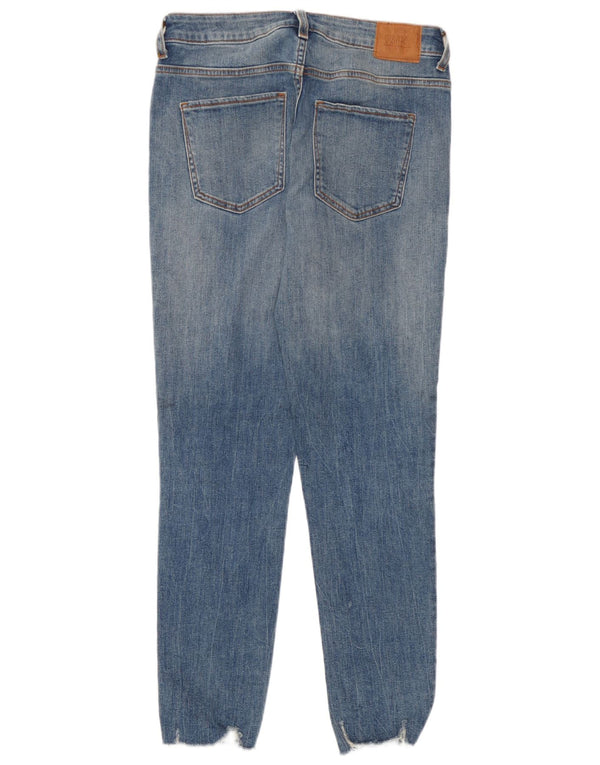 Zara Womens Distressed Skinny Jeans EU 38 Small W28 L27 Blue Cotton