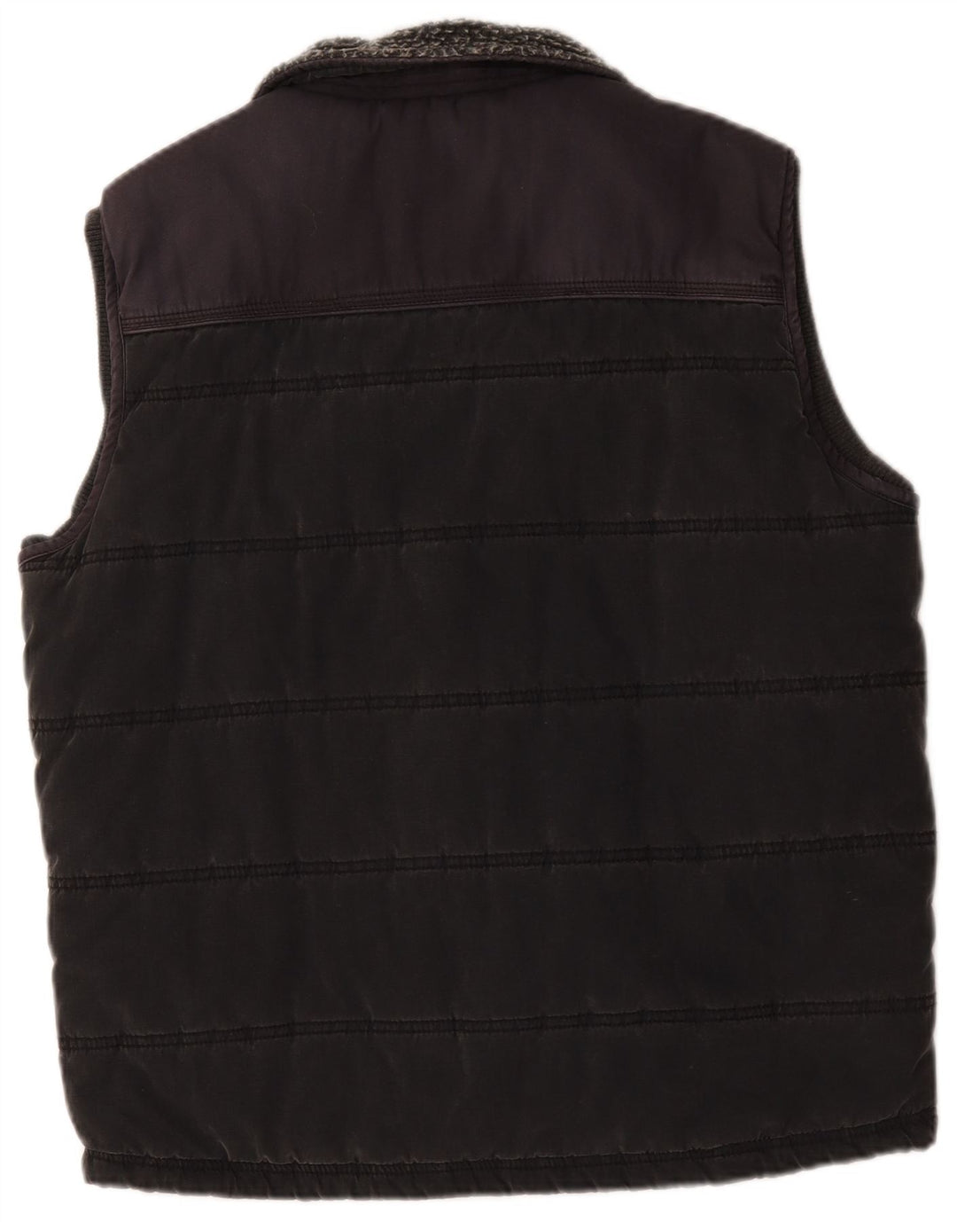 Fat Face Mens Padded Gilet UK 40 Large Grey Cotton