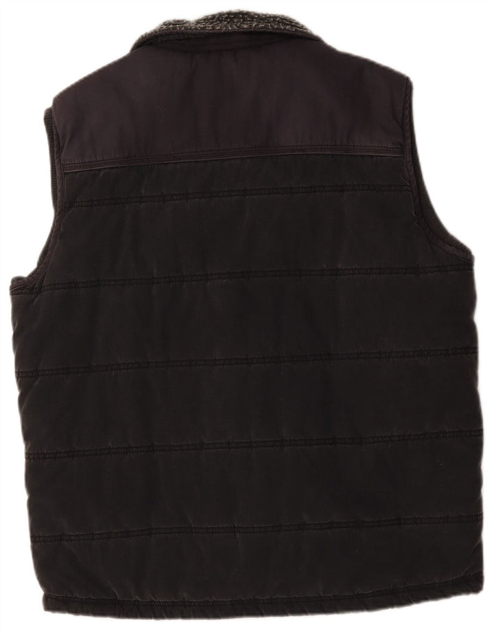 Fat Face Mens Padded Gilet UK 40 Large Grey Cotton