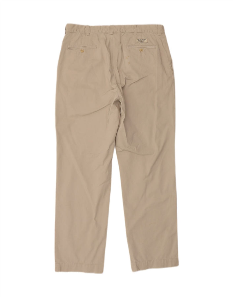 POLO RALPH LAUREN Mens Prospect Pant Straight Chino Trousers W36 L32 Beige Vintage Polo Ralph Lauren and Second-Hand Polo Ralph Lauren from Messina Hembry 