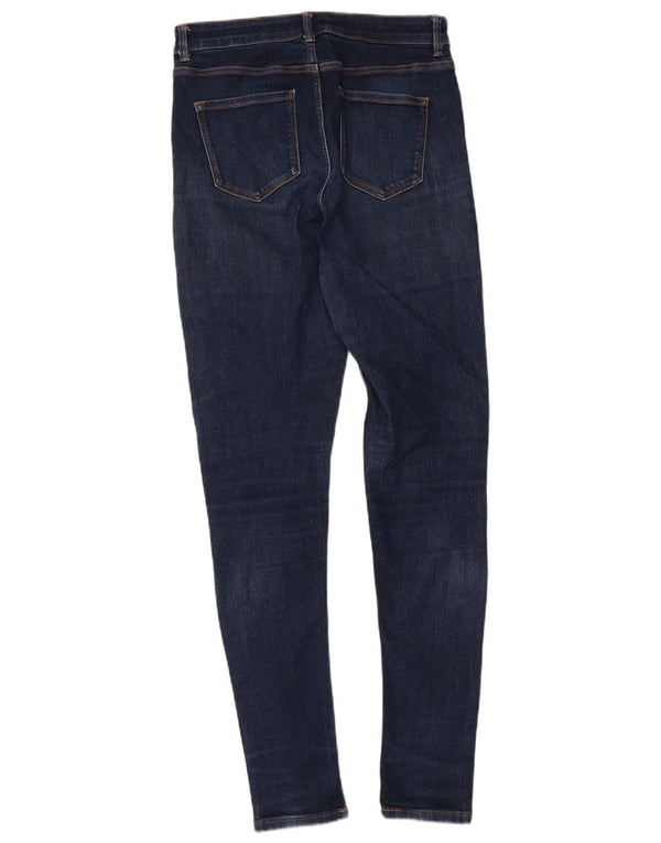 Marks & Spencer Womens Skinny Jeans UK 12 Medium W28 L29 Navy Blue