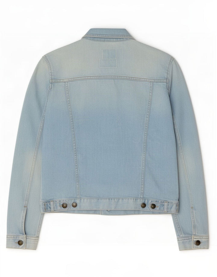 Fat Face Womens Denim Jacket UK 12 Medium Blue Cotton