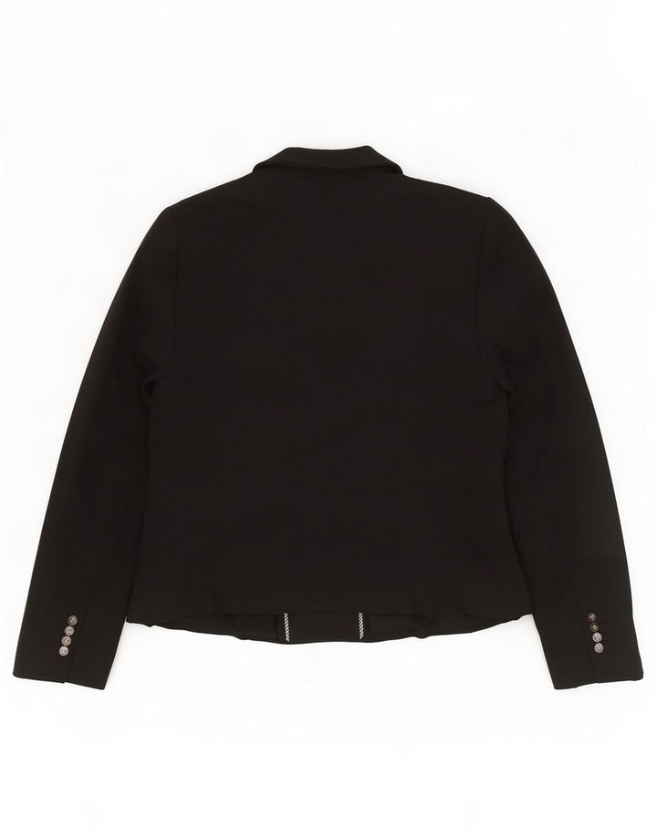Marks & Spencer Womens Tailored Fit Blazer Jacket UK 14 Medium Black