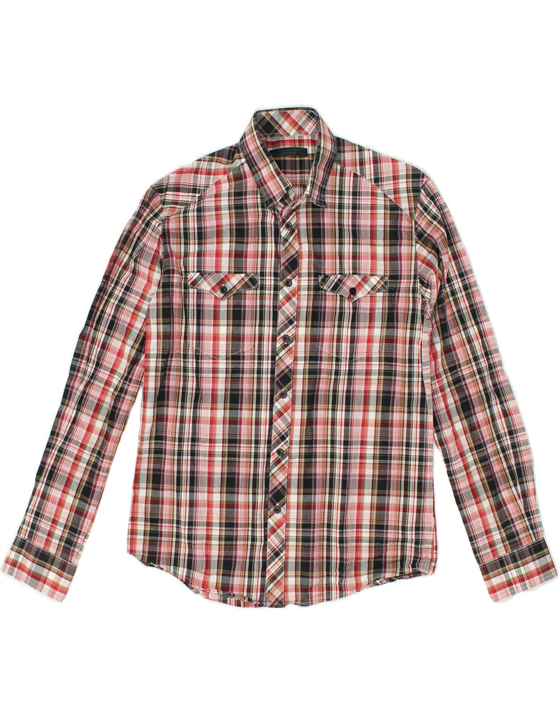 JACK & JONES Mens Shirt Small Red Check Cotton | Vintage Jack & Jones | Thrift | Second-Hand Jack & Jones | Used Clothing | Messina Hembry 